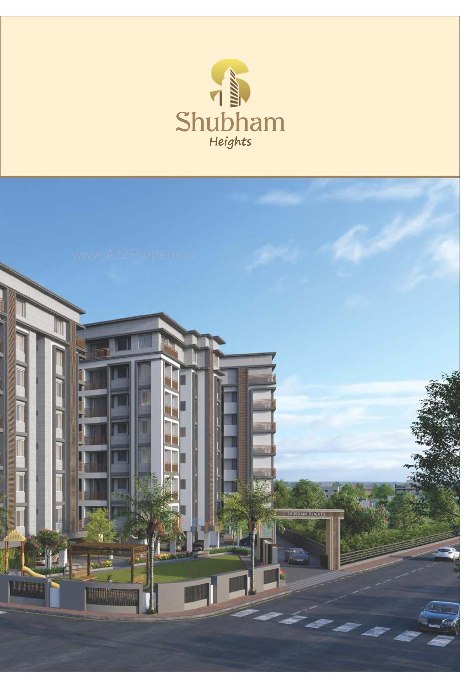 3D Elevation of real estate project Shubham Heights located at Dakhanvada, Surat, Gujarat
