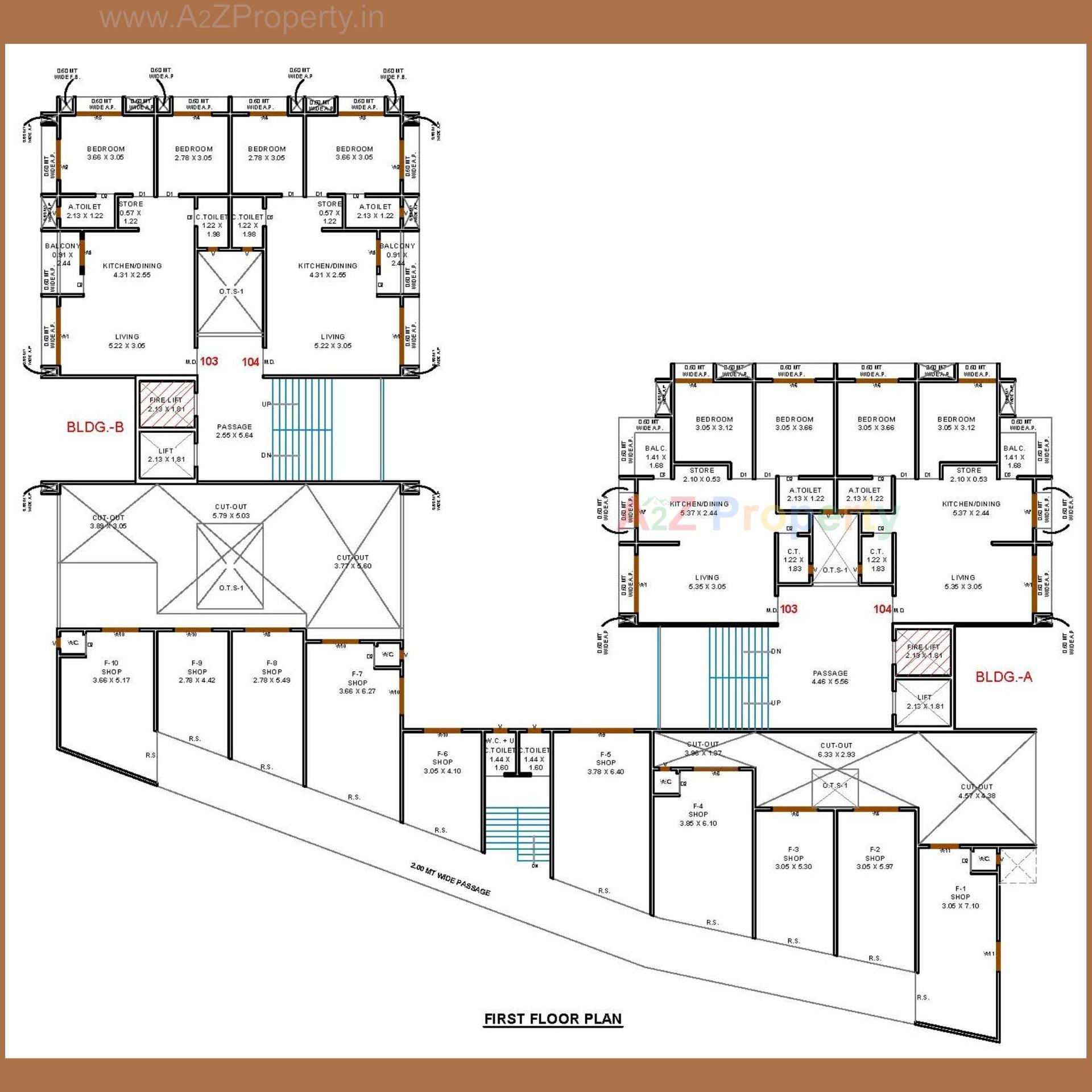 Layout of real estate project Shubham Heights located at Surat, Surat, Gujarat