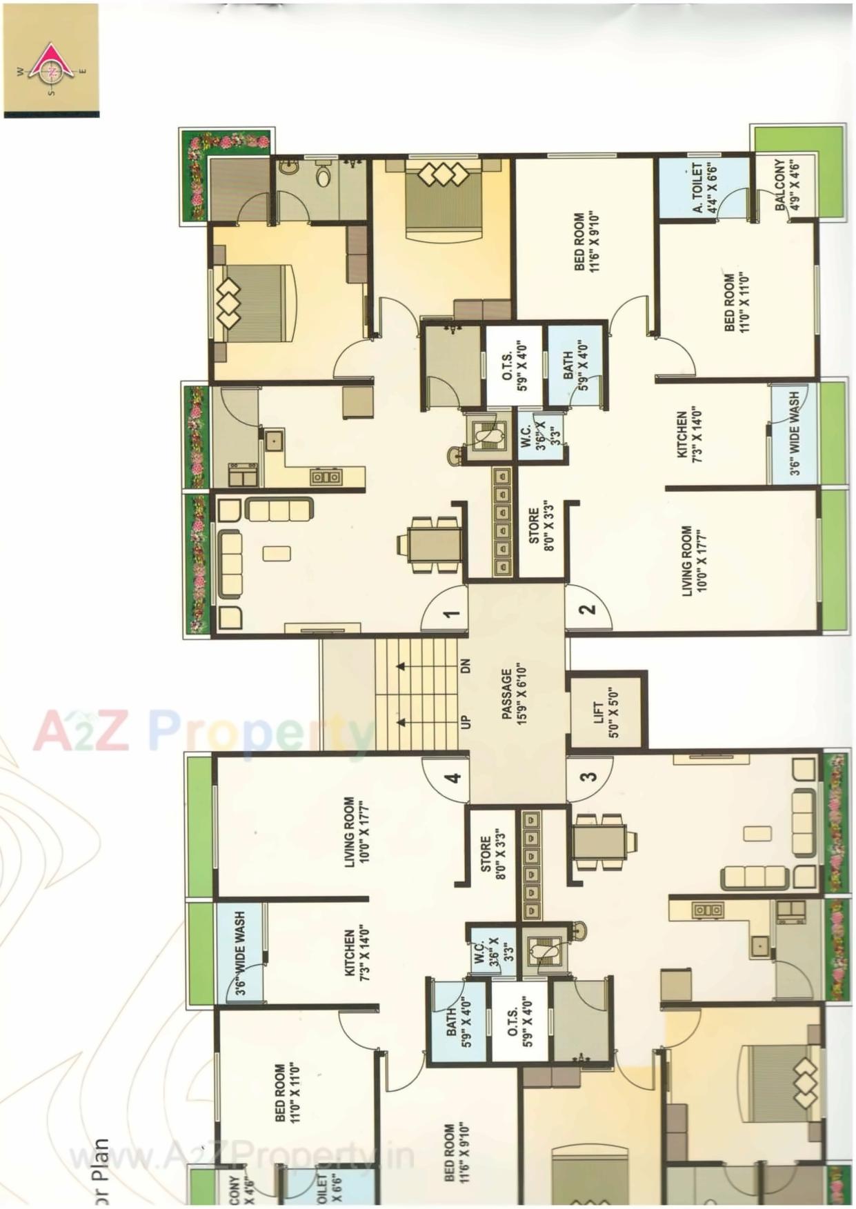 Layout of real estate project Shubham Residency located at Parvat, Surat, Gujarat