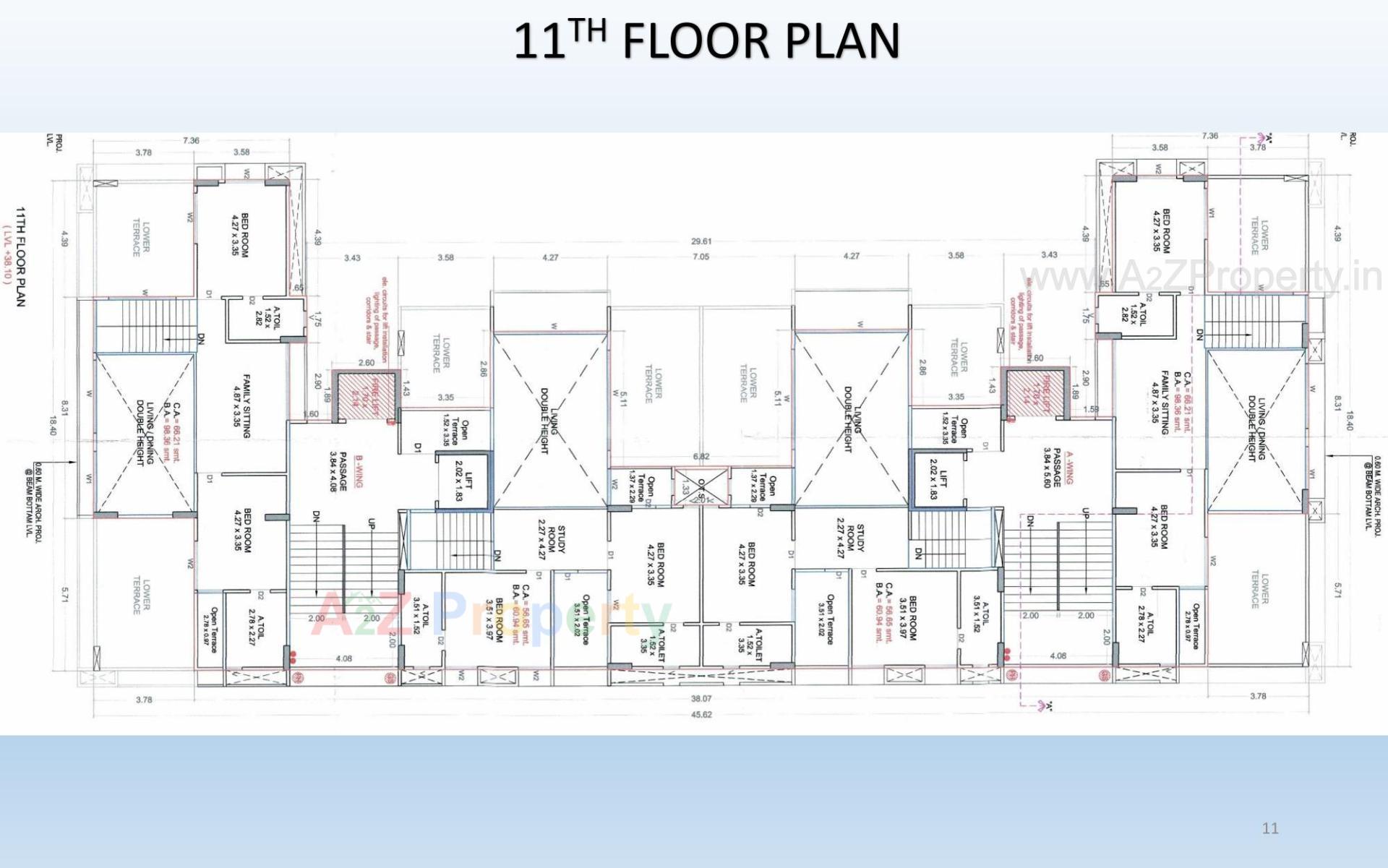 Layout of real estate project Shubham Sky located at Pal, Surat, Gujarat