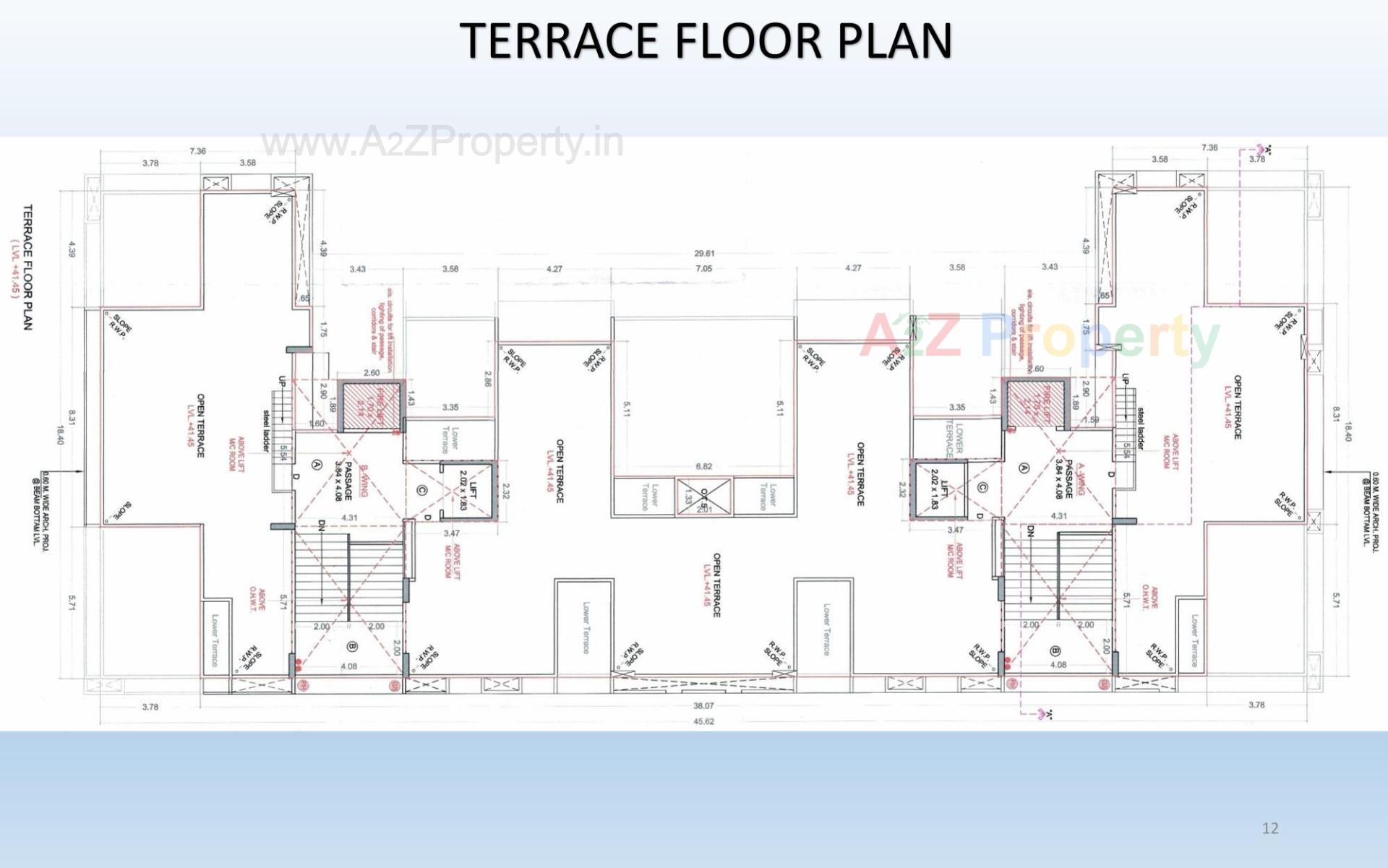Layout of real estate project Shubham Sky located at Pal, Surat, Gujarat