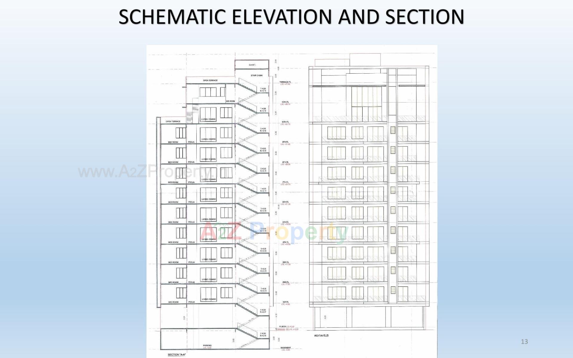 Layout of real estate project Shubham Sky located at Pal, Surat, Gujarat