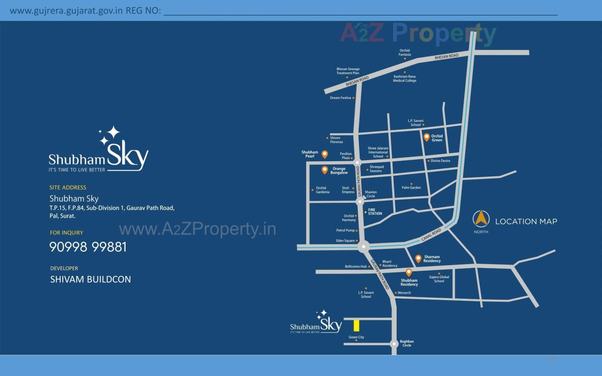  of real estate project Shubham Sky located at Pal, Surat, Gujarat