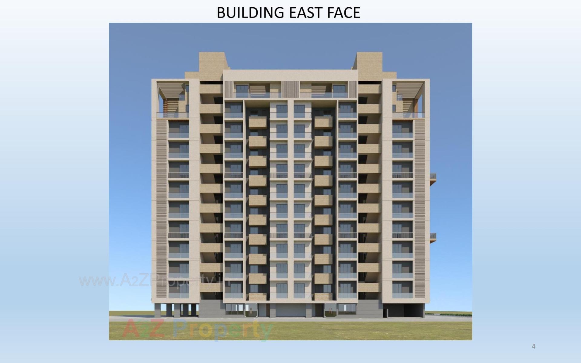 3D Elevation of real estate project Shubham Sky located at Pal, Surat, Gujarat