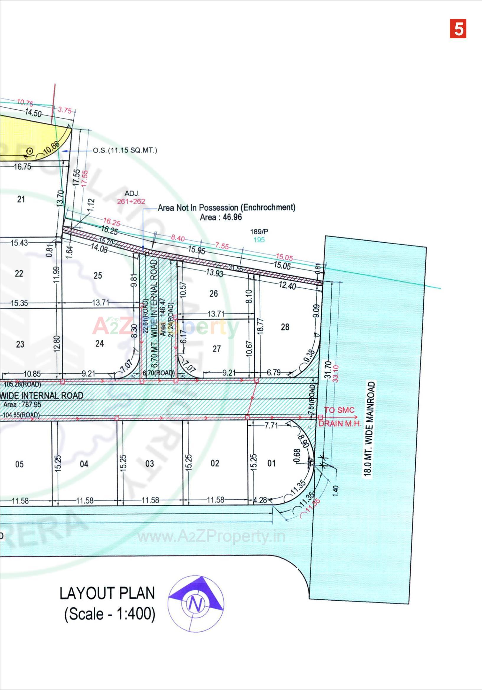 Layout of real estate project Shubham  Villa located at Katargam, , Surat, Gujarat