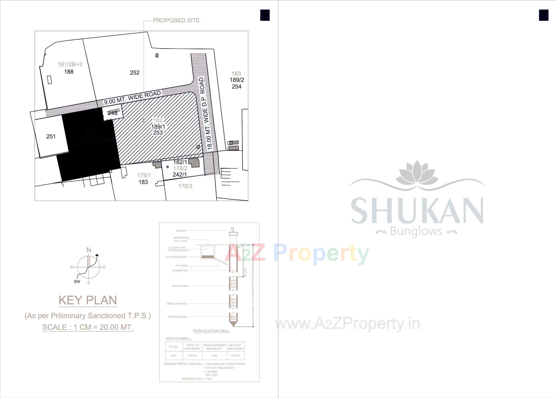  of real estate project Shukan Bunglows located at Katargam, Surat, Gujarat