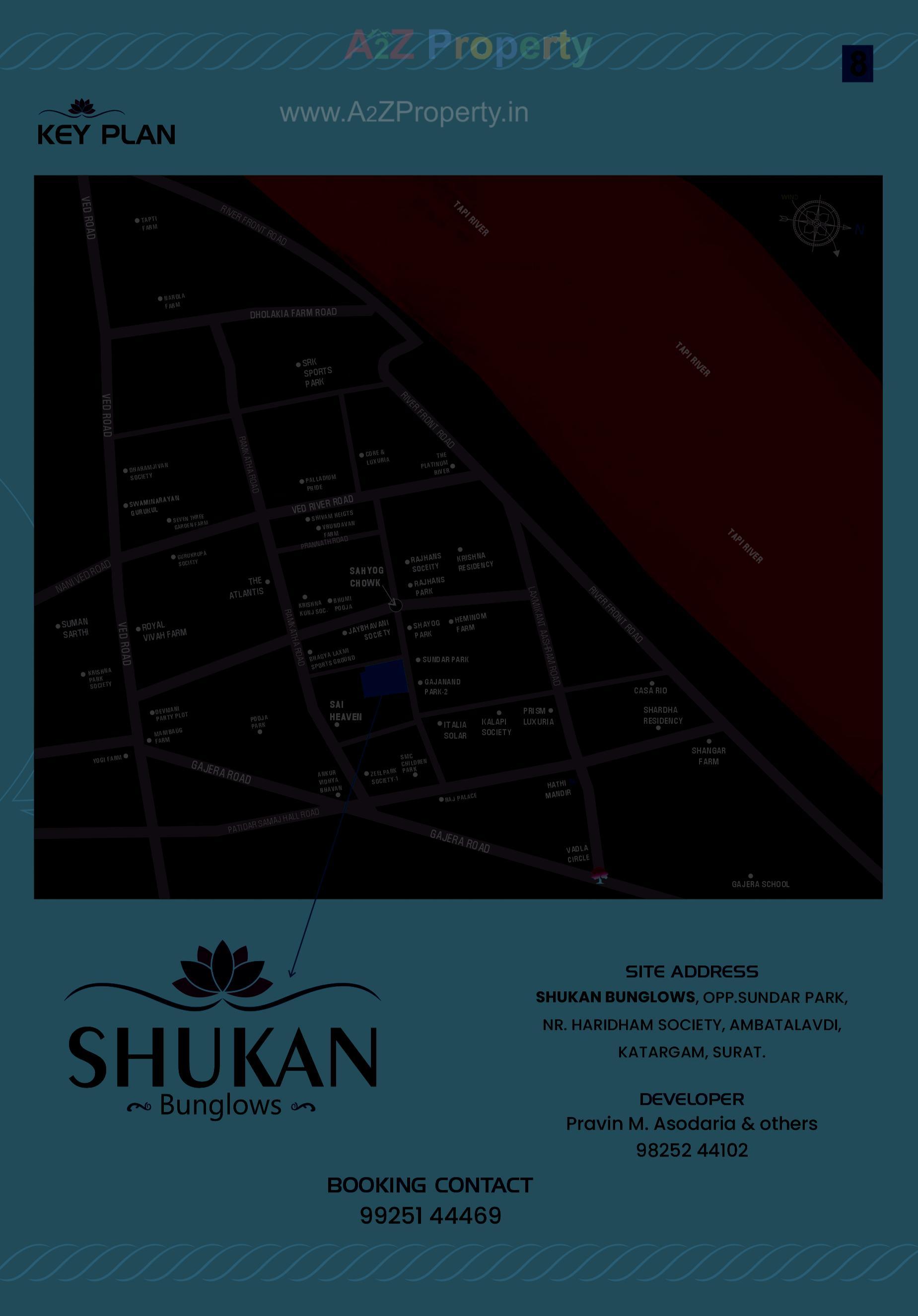  of real estate project Shukan Bunglows located at Katargam, Surat, Gujarat
