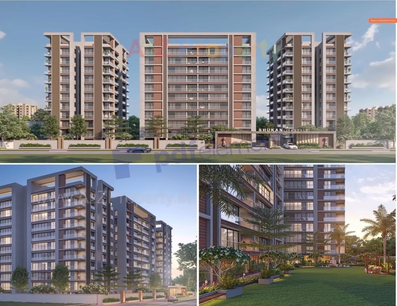 3D Elevation of real estate project Shukan Lifestyle located at Pal, Surat, Gujarat