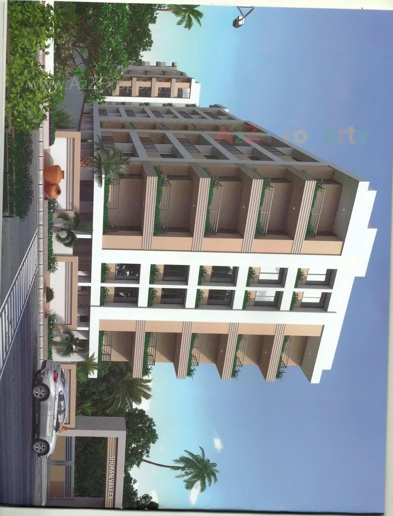 3D Elevation of real estate project Shukan Valley located at Kosad, Surat, Gujarat