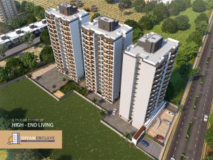 Elevation of real estate project Shyam Enclave  D, E, located at Vankala, Surat, Gujarat