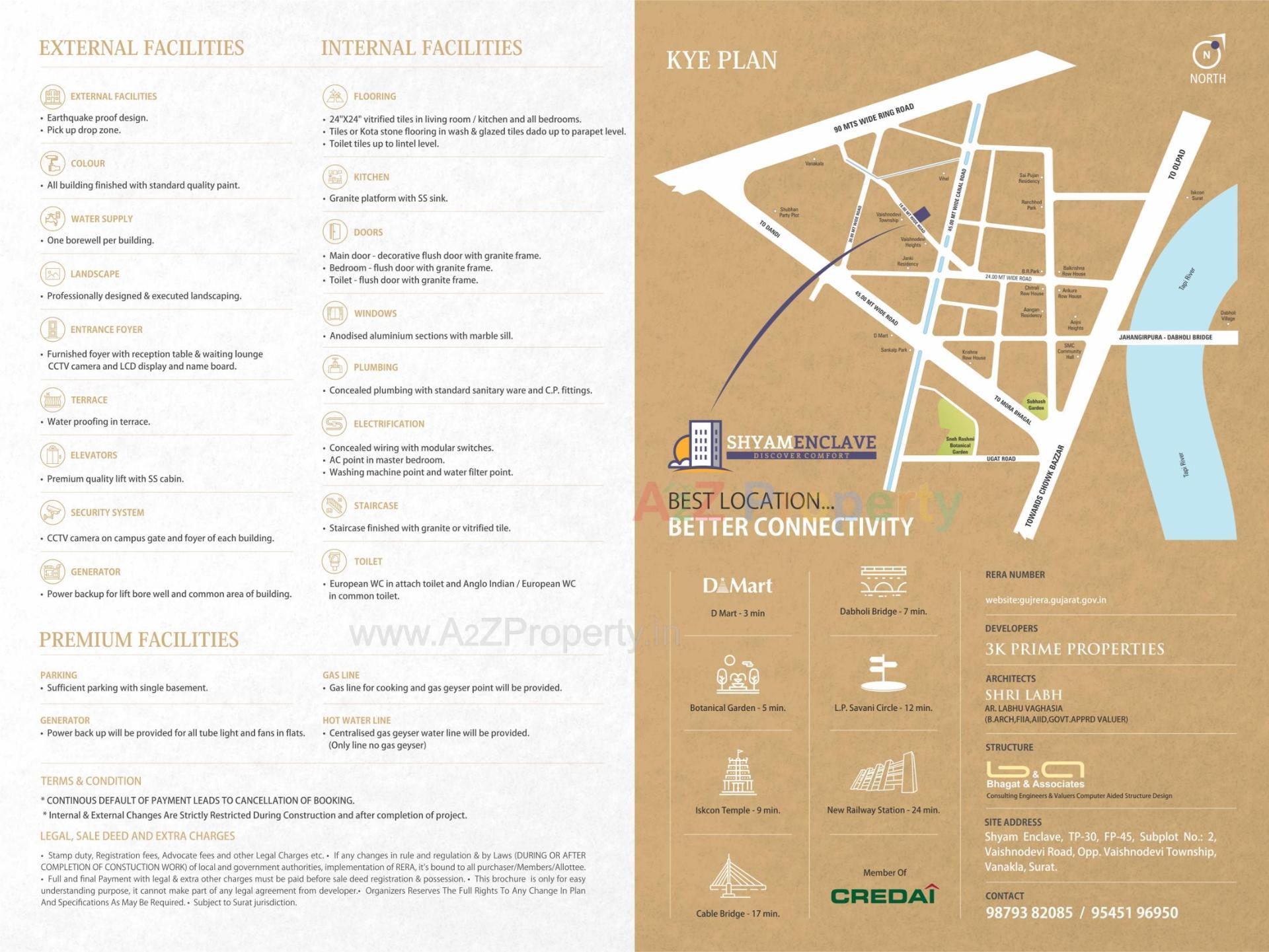  of real estate project Shyam Enclave  D, E, located at Vankala, Surat, Gujarat