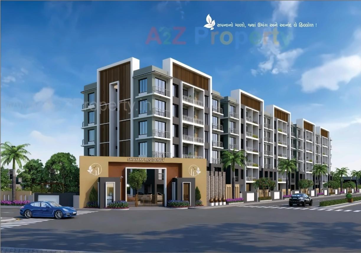 3D Elevation of real estate project Shyam Residency located at Saniya, Surat, Gujarat