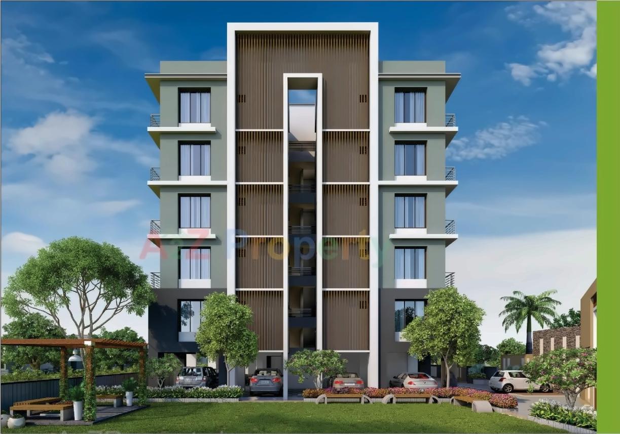 3D Elevation of real estate project Shyam Residency located at Saniya, Surat, Gujarat