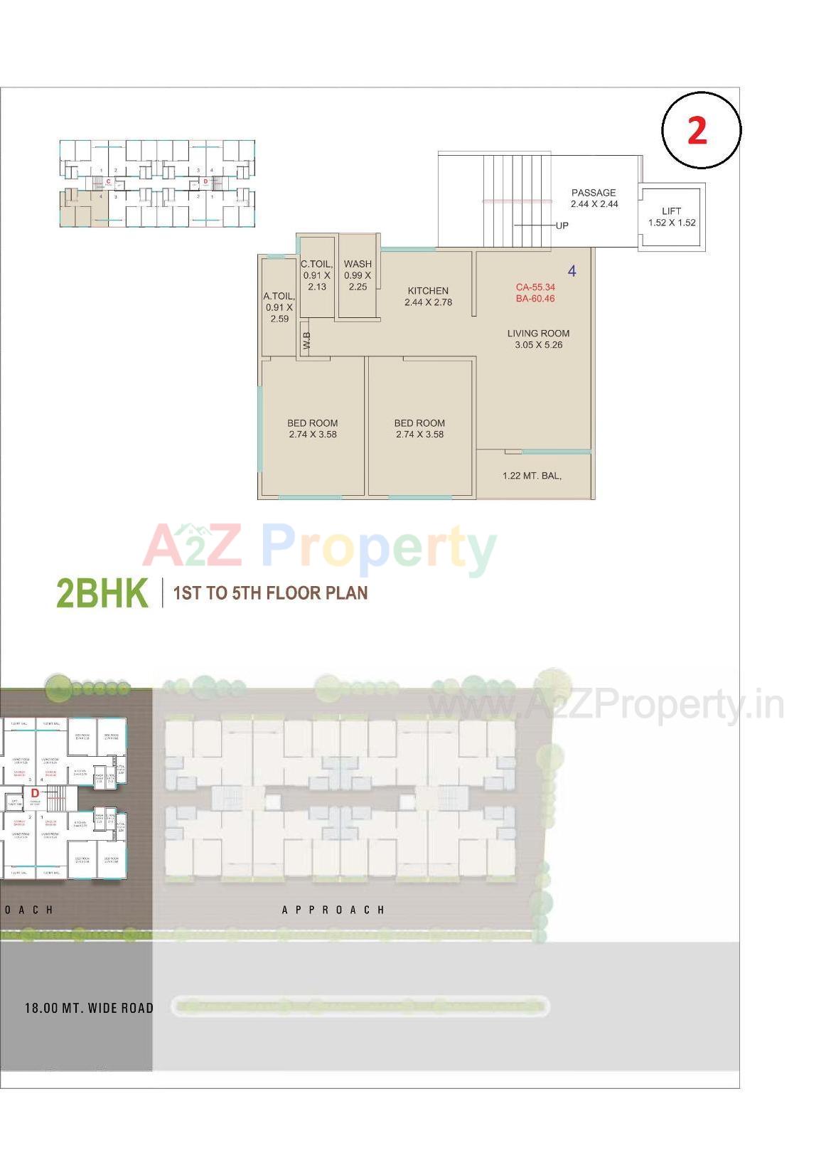 Layout of real estate project Shyam Residency located at Surat, Surat, Gujarat