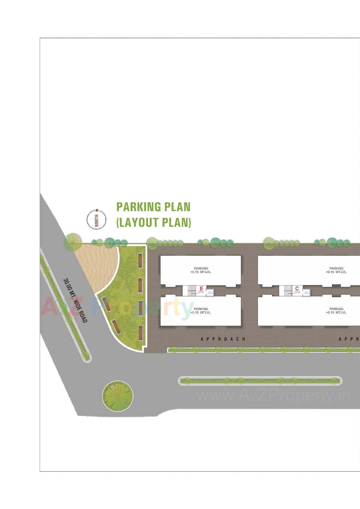 Layout of real estate project Shyam Residency located at Surat, Surat, Gujarat