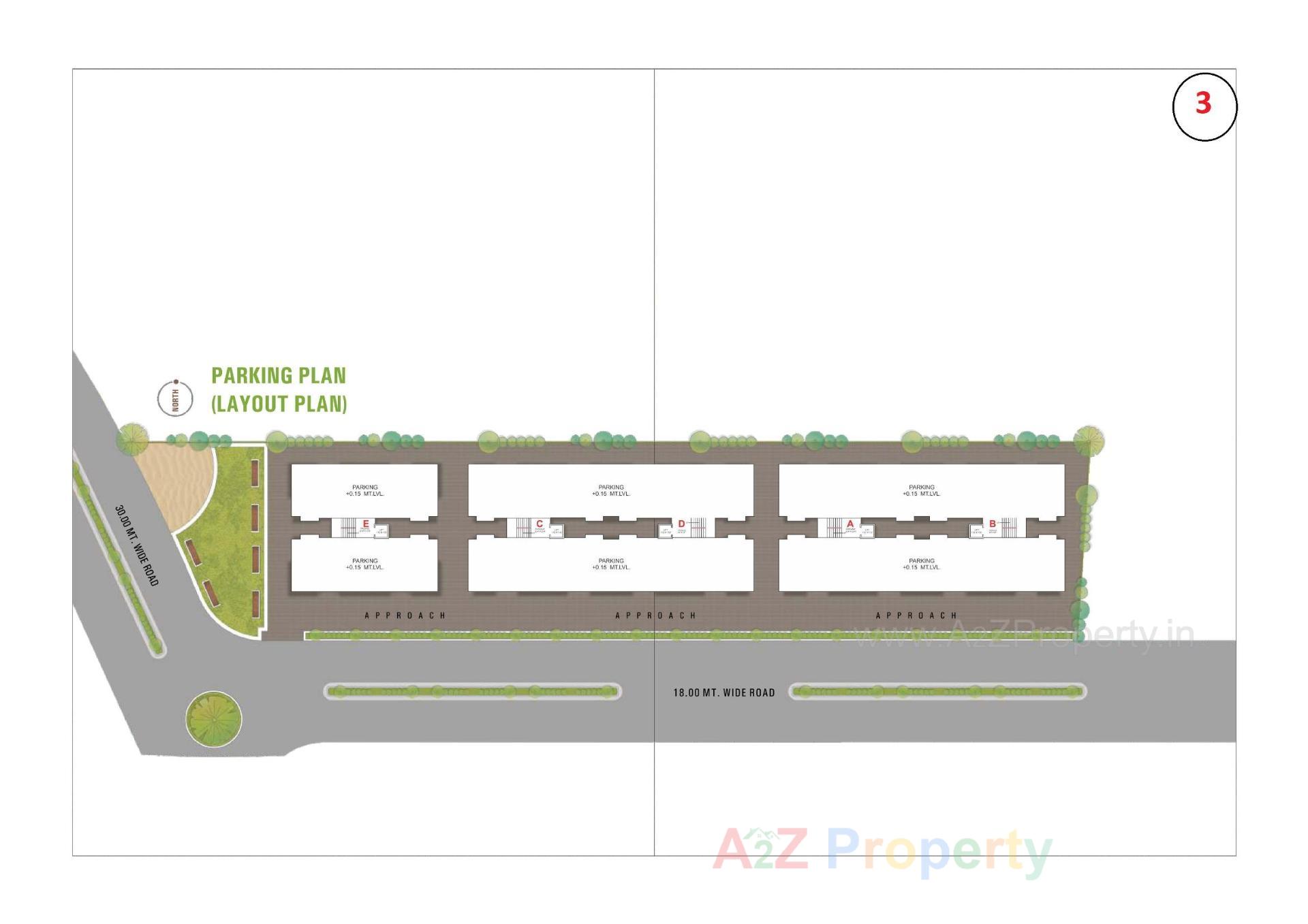 Layout of real estate project Shyam Residency located at Surat, Surat, Gujarat