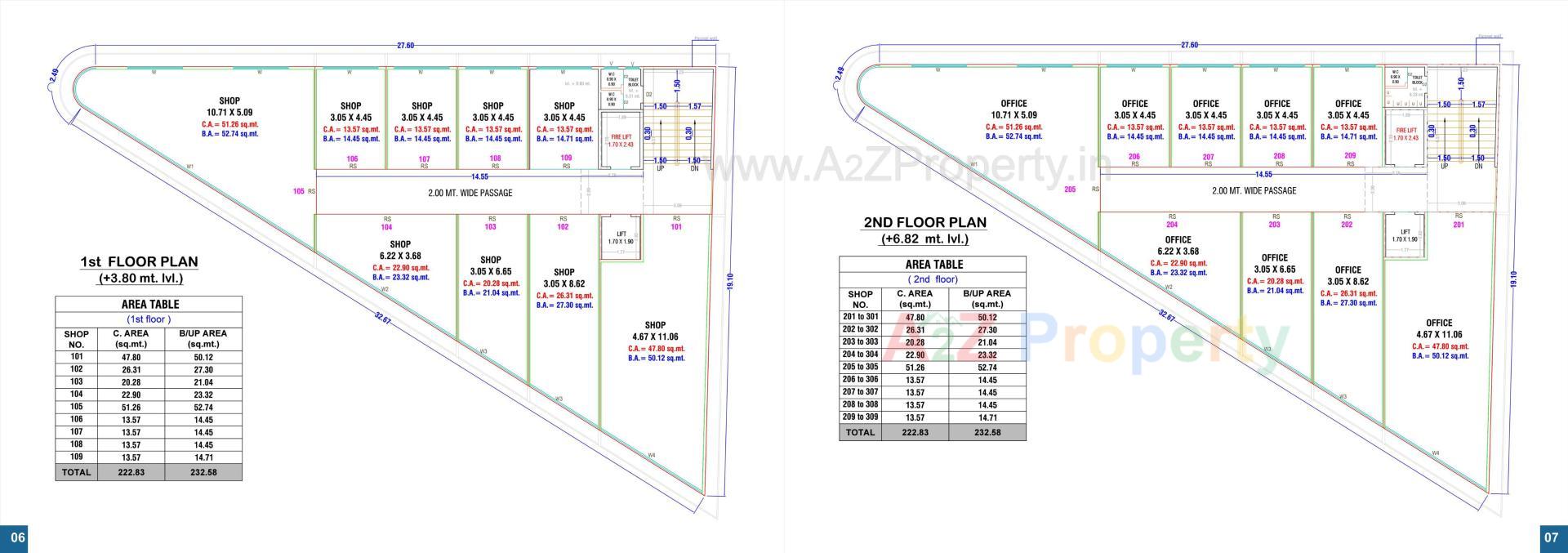  of real estate project Shyam Square located at Mota, Surat, Gujarat