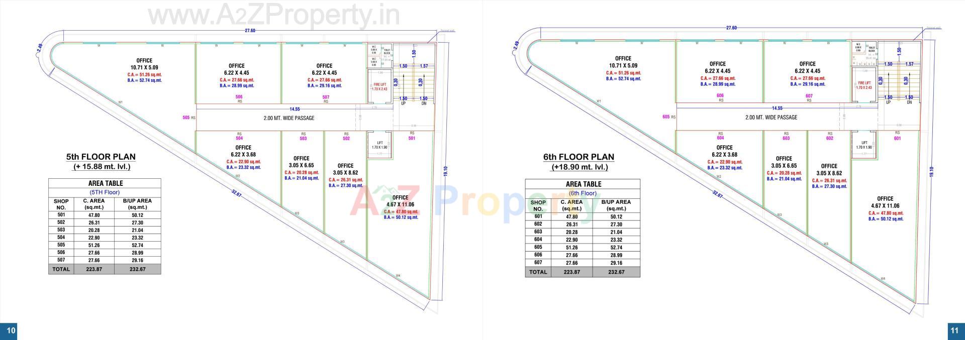  of real estate project Shyam Square located at Mota, Surat, Gujarat