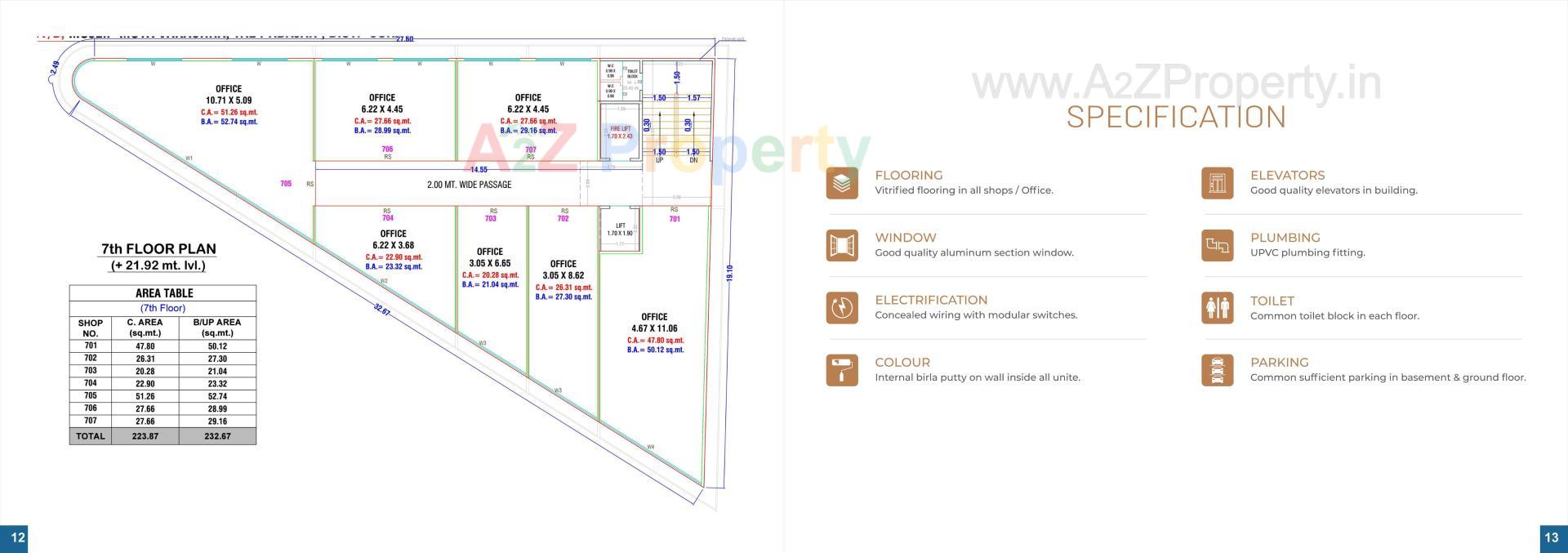  of real estate project Shyam Square located at Mota, Surat, Gujarat