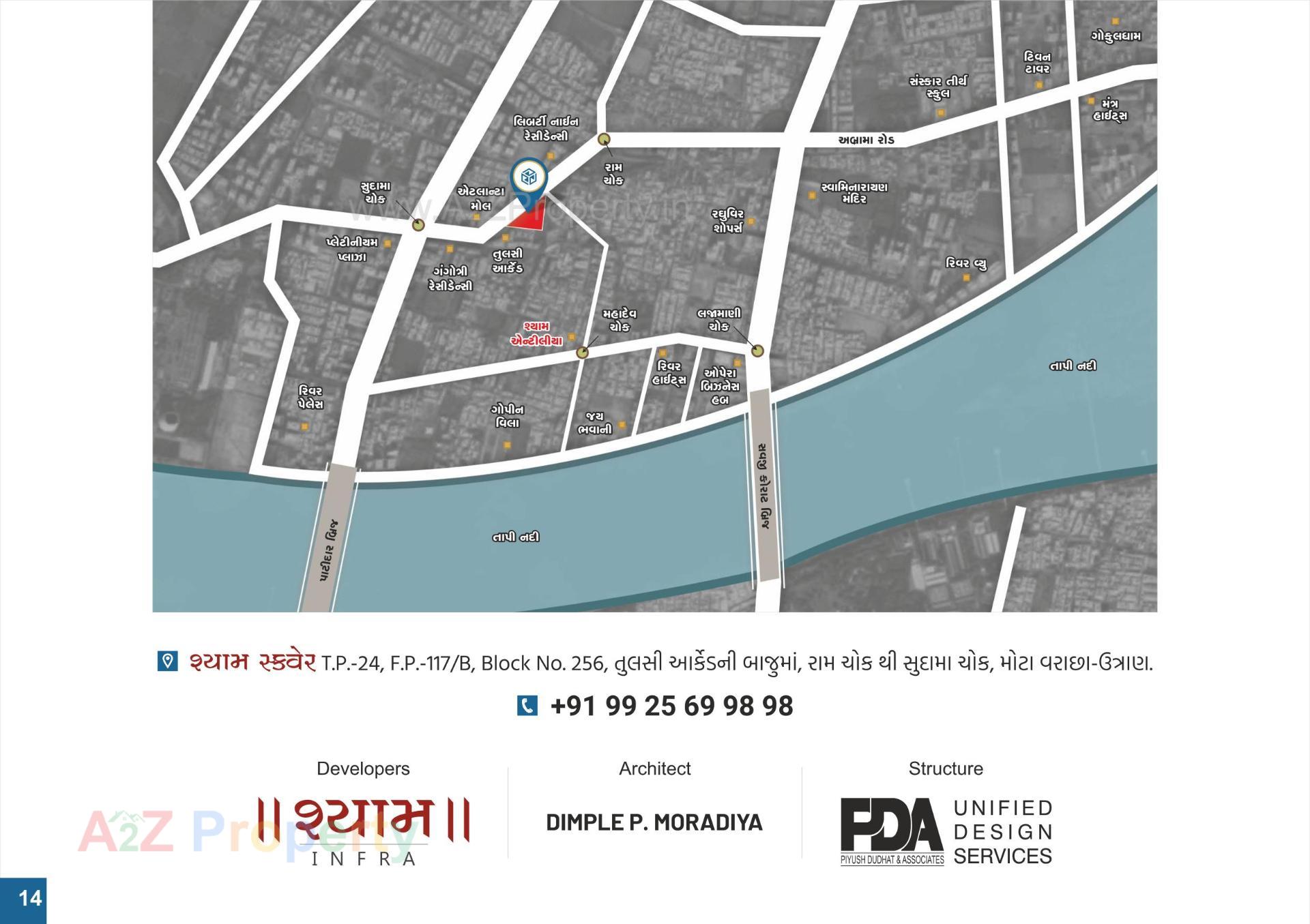  of real estate project Shyam Square located at Mota, Surat, Gujarat