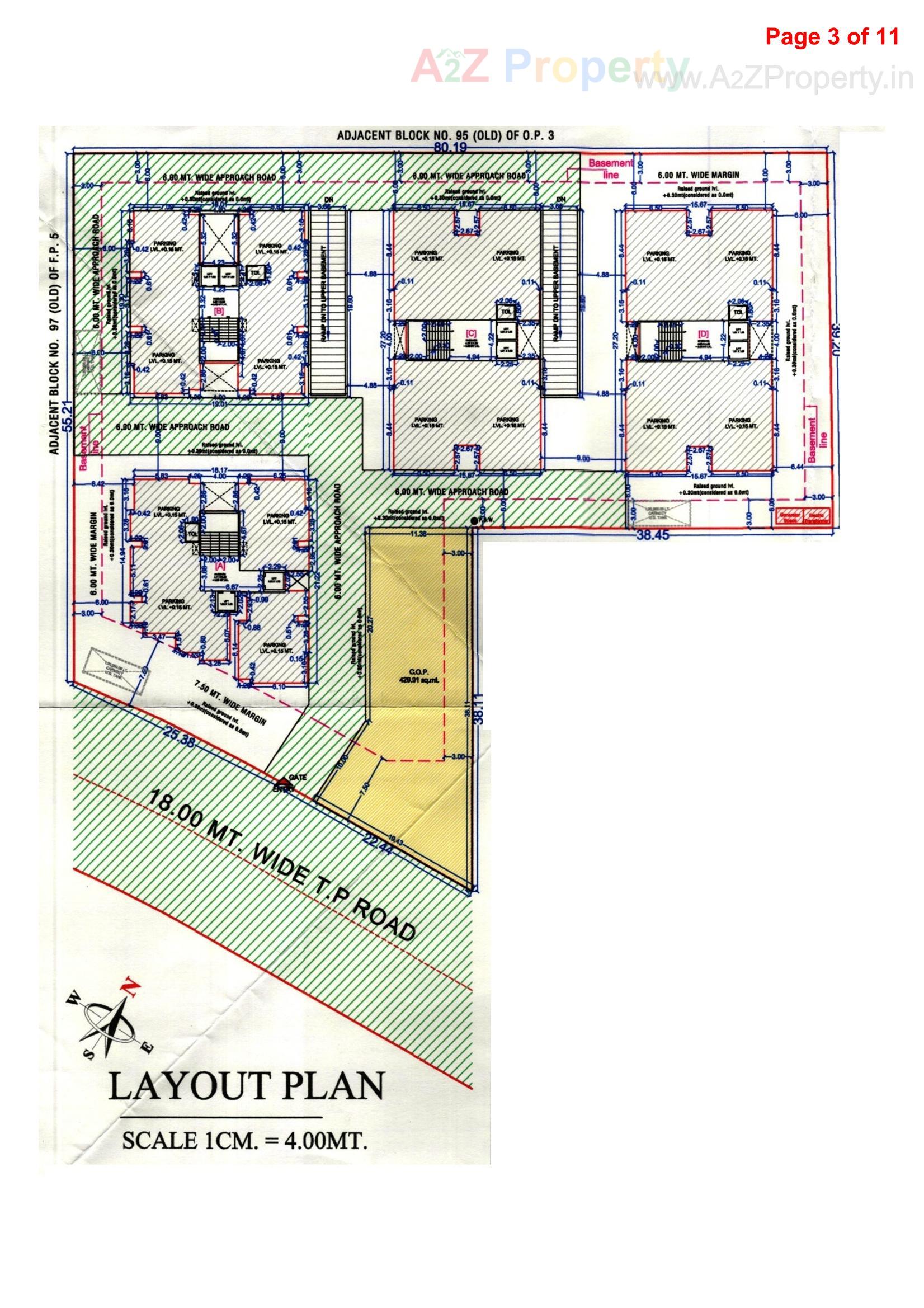 Layout of real estate project Siddheshwar Sky located at Valak, Surat, Gujarat