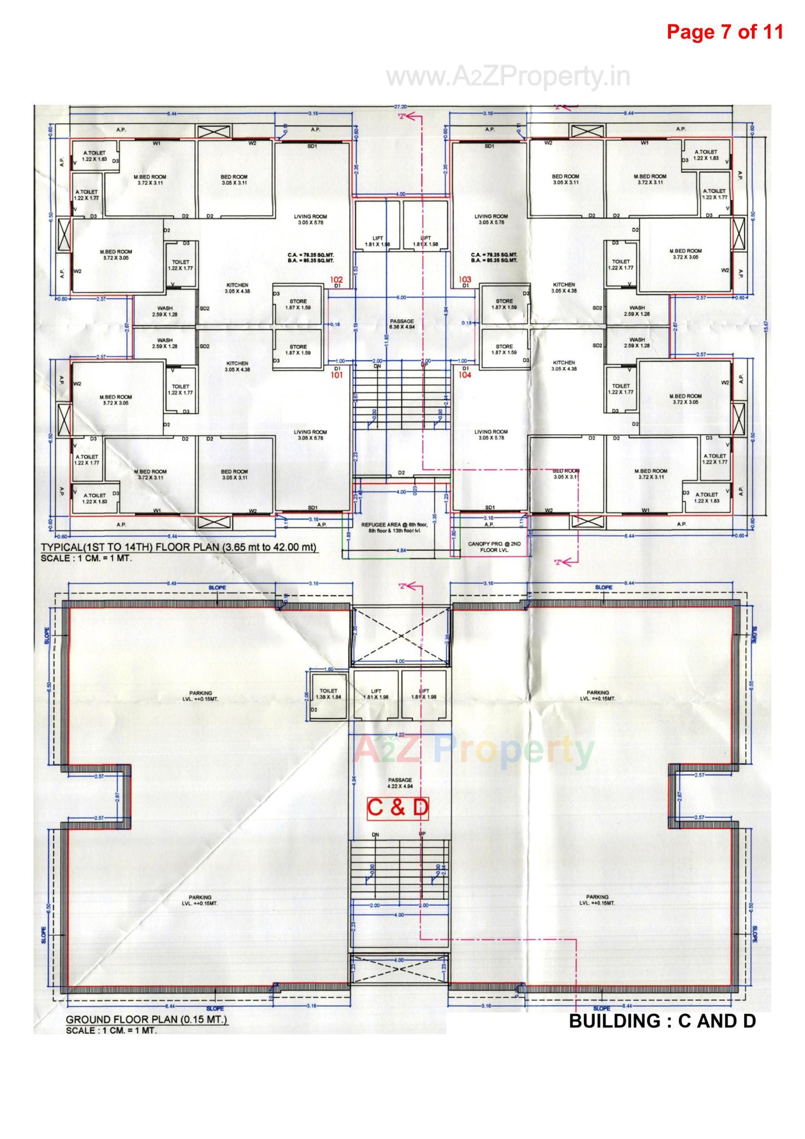Layout of real estate project Siddheshwar Sky located at Valak, Surat, Gujarat