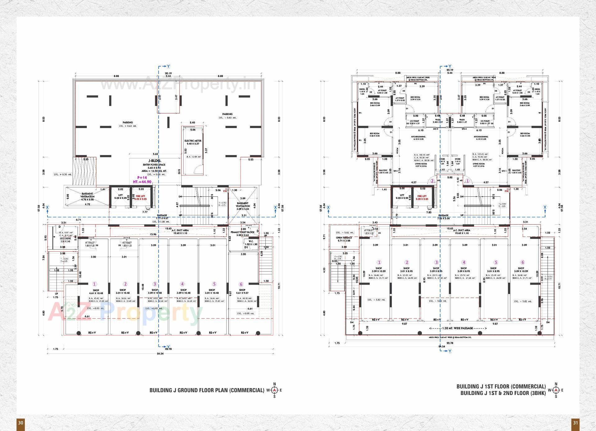 Layout of real estate project Siddhi Vinayak Elements located at Jahangirabad, Surat, Gujarat