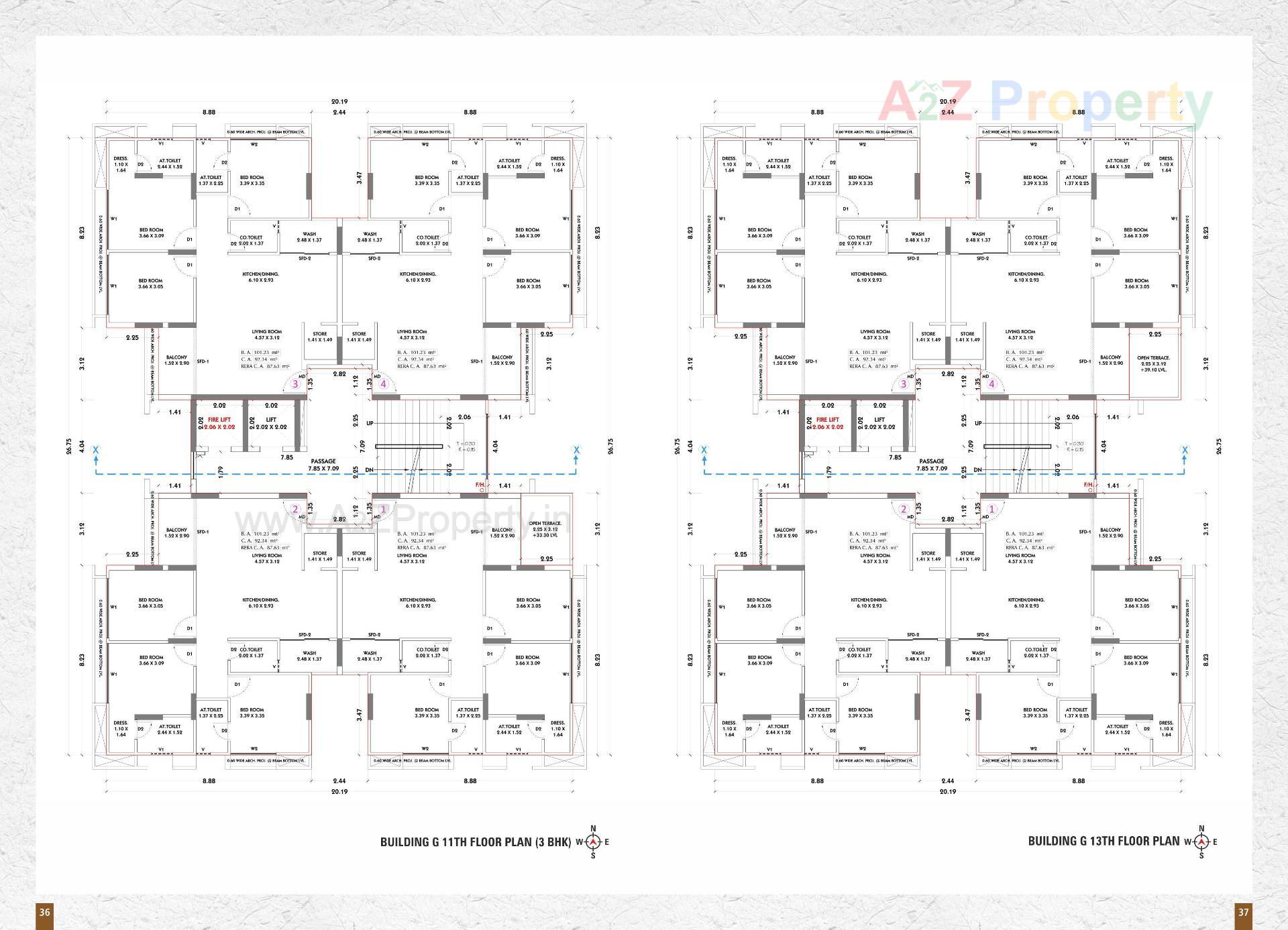 Layout of real estate project Siddhi Vinayak Elements located at Jahangirabad, Surat, Gujarat