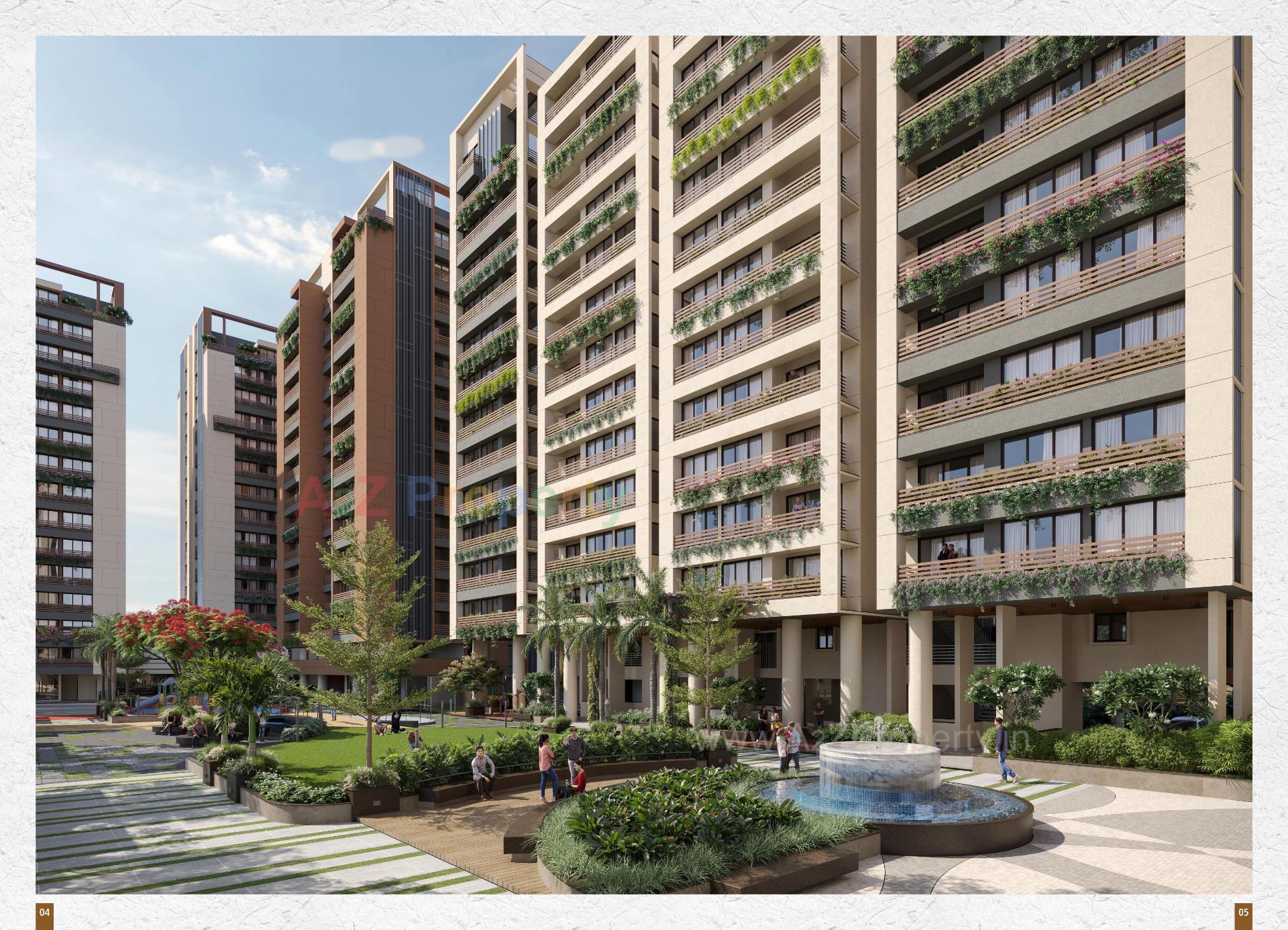 3D Elevation of real estate project Siddhi Vinayak Elements located at Jahangirabad, Surat, Gujarat