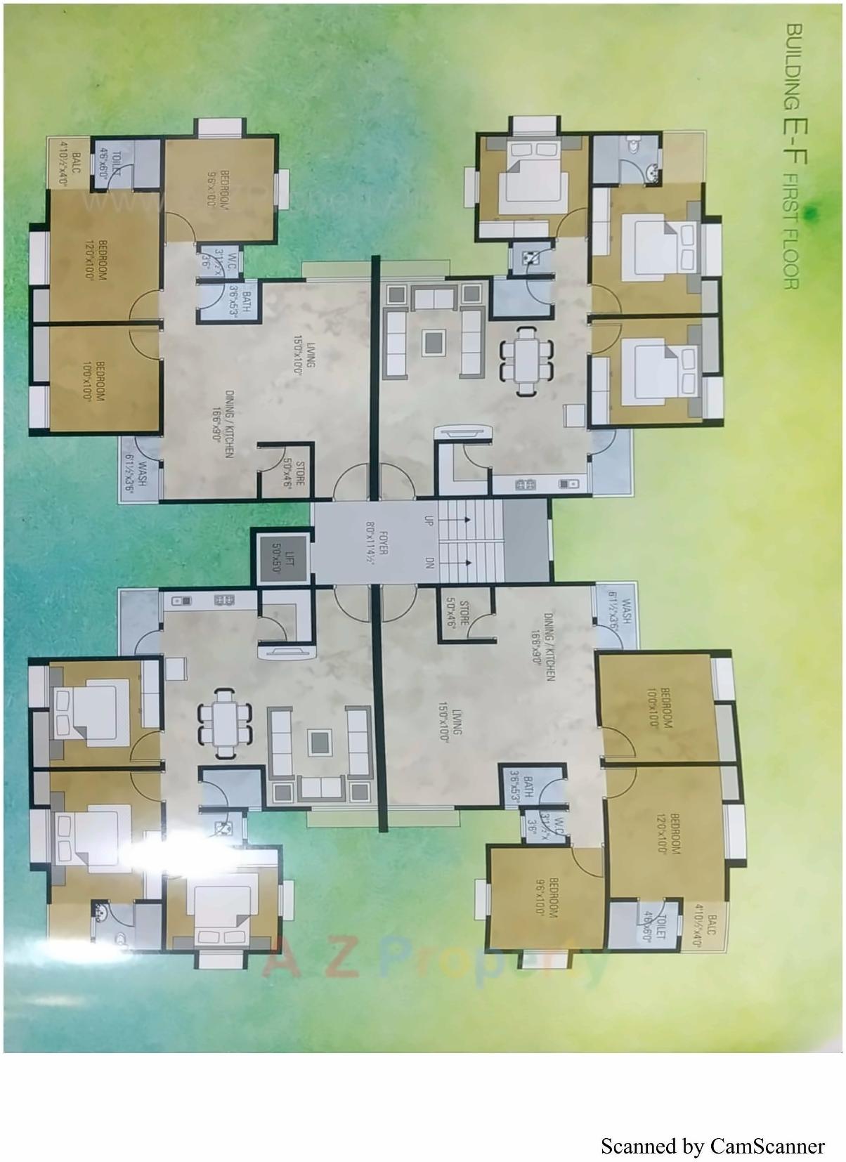 Layout of real estate project Siddhi Vinayak Green located at City, Surat, Gujarat
