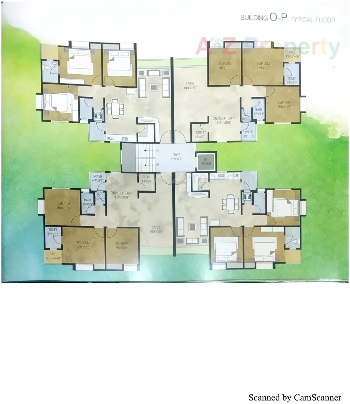 Layout of real estate project Siddhi Vinayak Green located at City, Surat, Gujarat