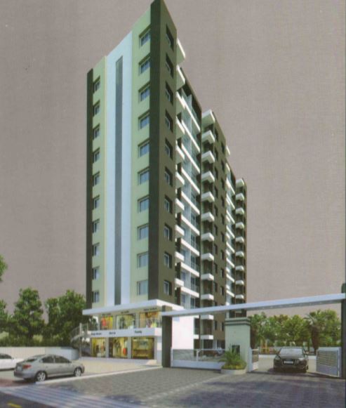 3D Elevation of real estate project Silicon Flats located at Parvat, Surat, Gujarat