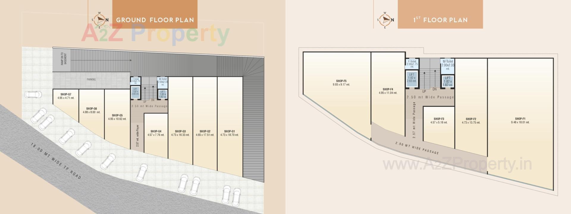 Layout of real estate project Silicon Plaza located at Bamroli, Surat, Gujarat