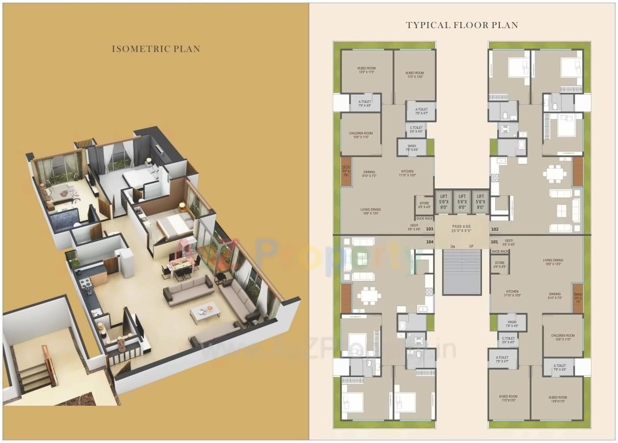 Layout of real estate project Silvassa Hill located at Varachha, Surat, Gujarat
