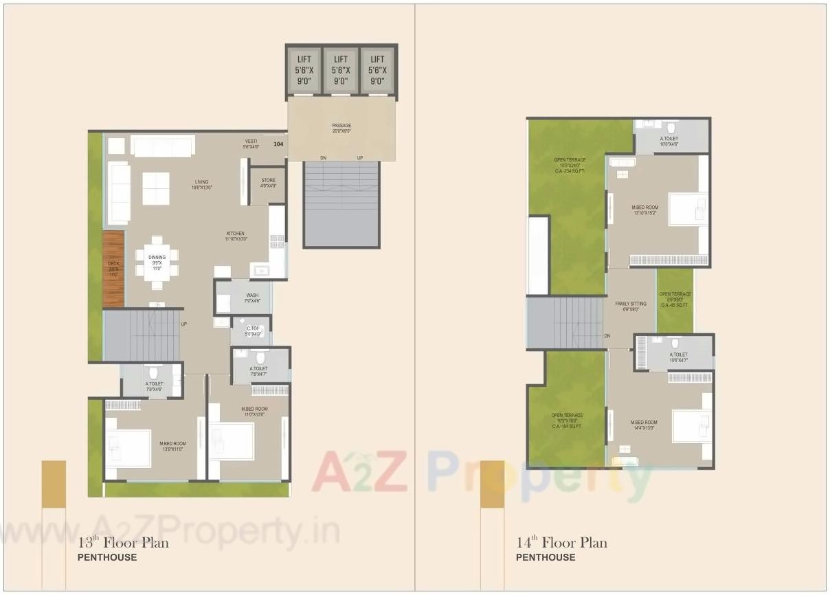 Layout of real estate project Silvassa Hill located at Varachha, Surat, Gujarat