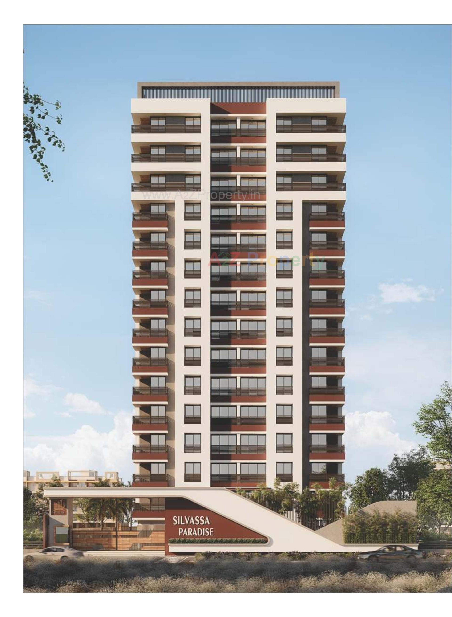 3D Elevation of real estate project Silvassa Paradise located at Surat, Surat, Gujarat