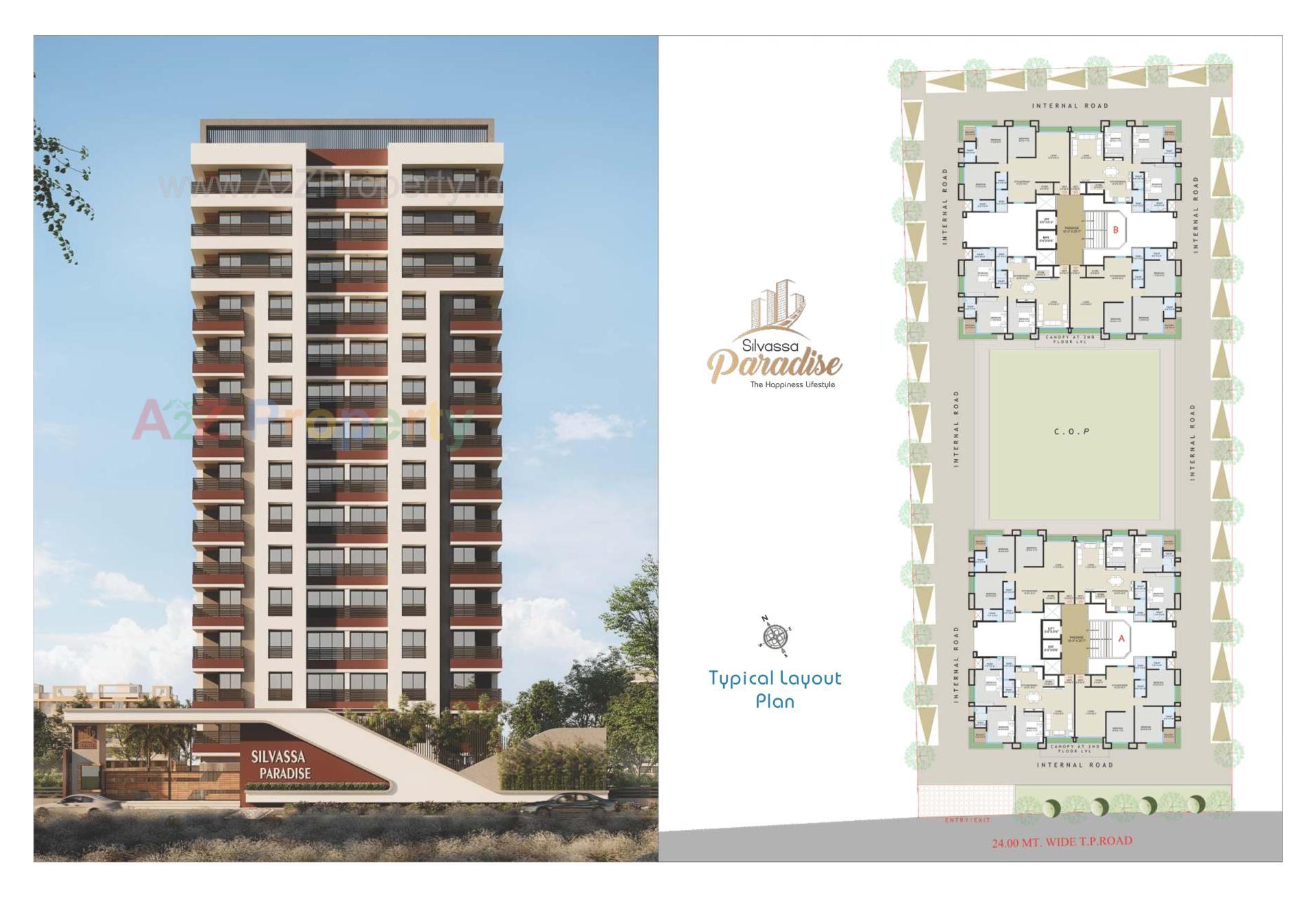 Layout of real estate project Silvassa Paradise located at Surat, Surat, Gujarat