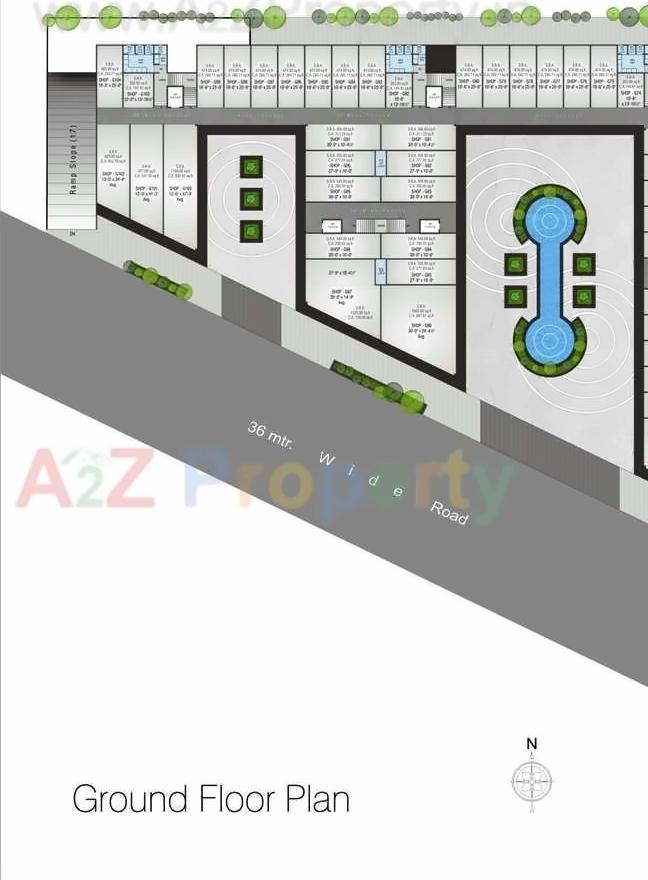 Layout of real estate project Silver Business Point located at Utran, Surat, Gujarat