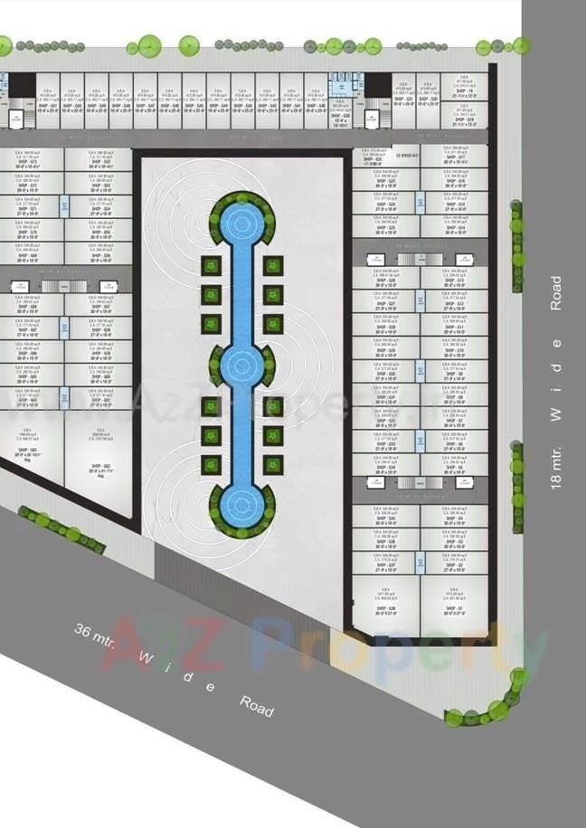 Layout of real estate project Silver Business Point located at Utran, Surat, Gujarat