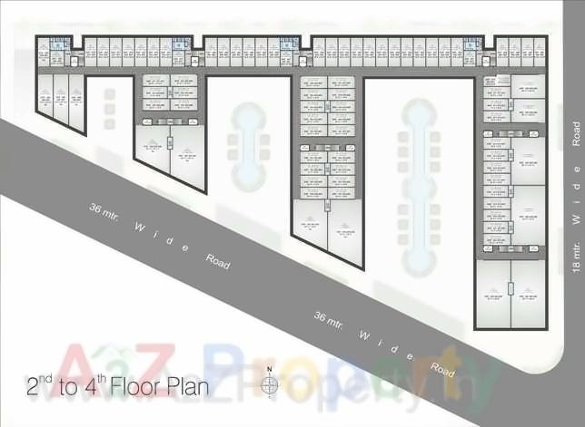 Layout of real estate project Silver Business Point located at Utran, Surat, Gujarat