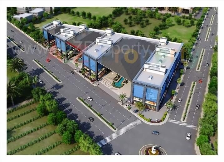 3D Elevation of real estate project Silver Business Point located at Utran, Surat, Gujarat