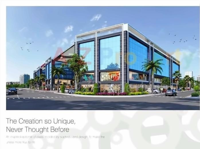 3D Elevation of real estate project Silver Business Point located at Utran, Surat, Gujarat
