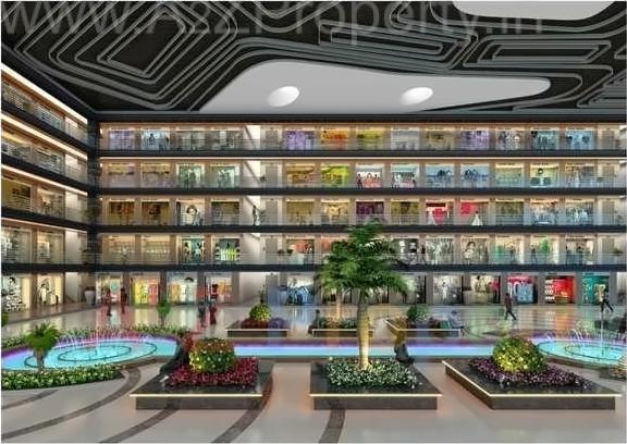 3D Elevation of real estate project Silver Business Point located at Utran, Surat, Gujarat