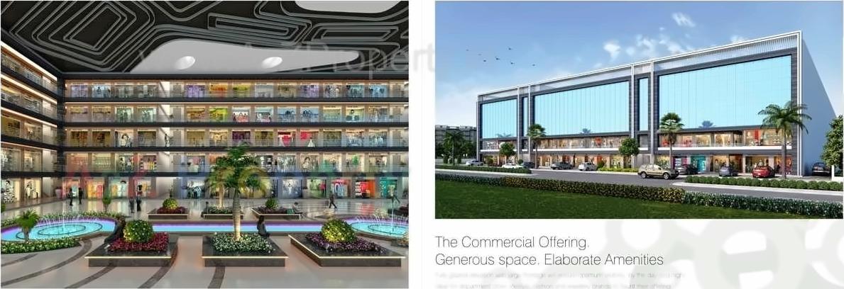 3D Elevation of real estate project Silver Business Point located at Utran, Surat, Gujarat