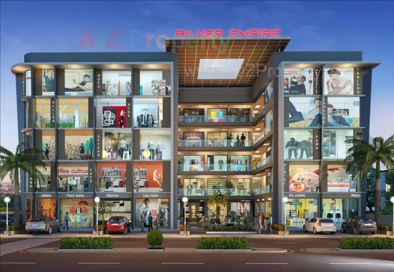 3D Elevation of real estate project Silver Empire located at Utran, Surat, Gujarat