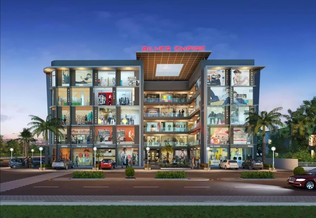 3D Elevation of real estate project Silver Empire located at Utran, Surat, Gujarat