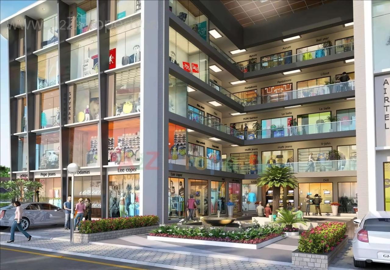 3D Elevation of real estate project Silver Empire located at Utran, Surat, Gujarat