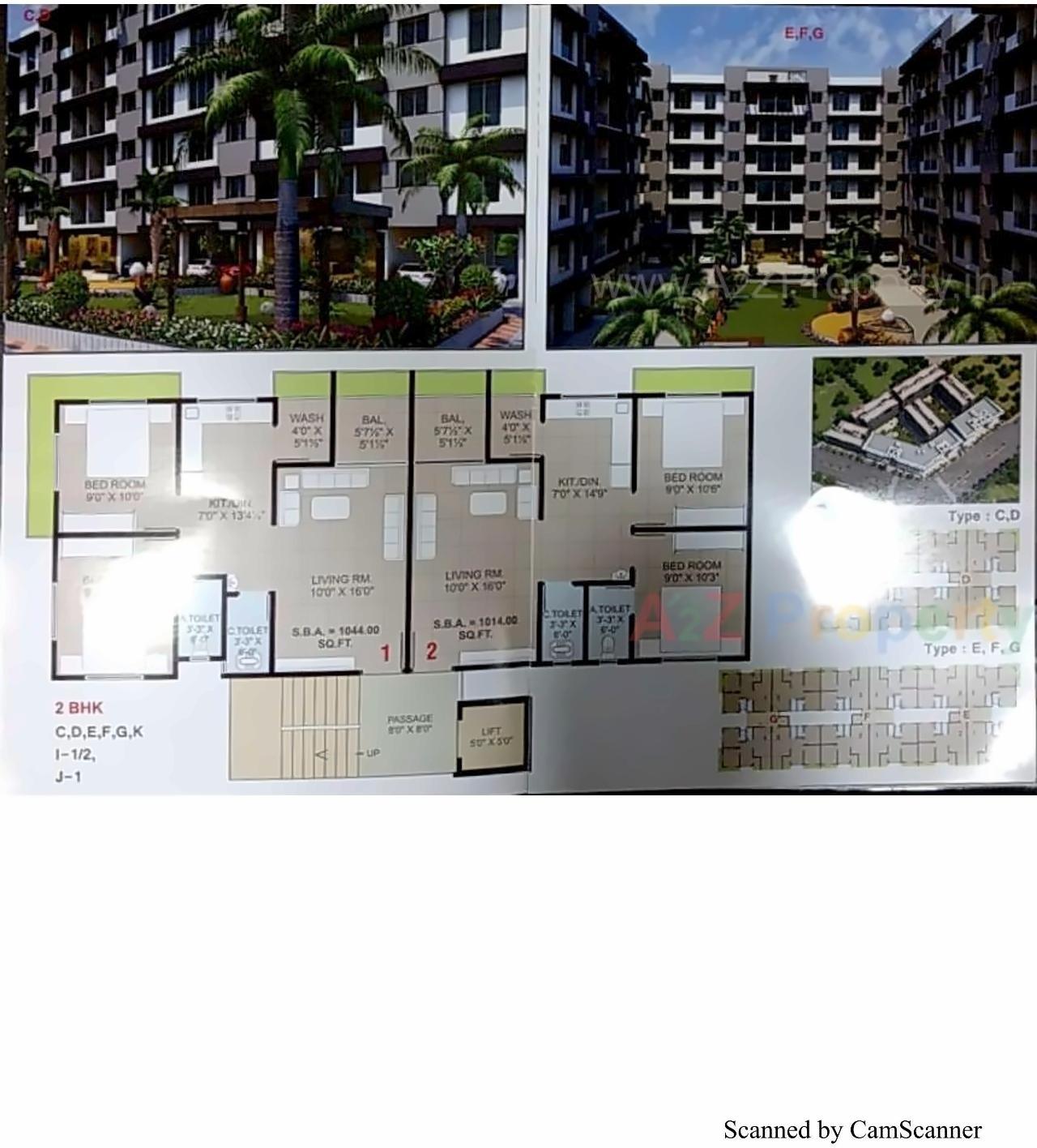 Layout of real estate project Silver Nest located at Puna, Surat, Gujarat