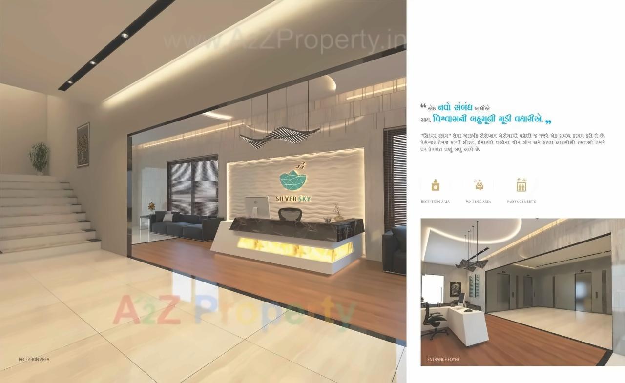 3D Elevation of real estate project Silver Sky located at Utran, Surat, Gujarat