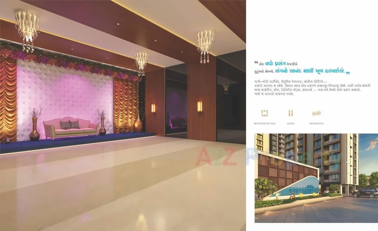 3D Elevation of real estate project Silver Sky located at Utran, Surat, Gujarat